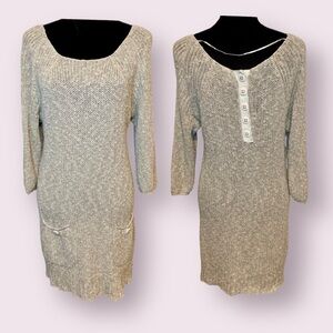 Free People Sweater Dress Neutral Tan Size Medium